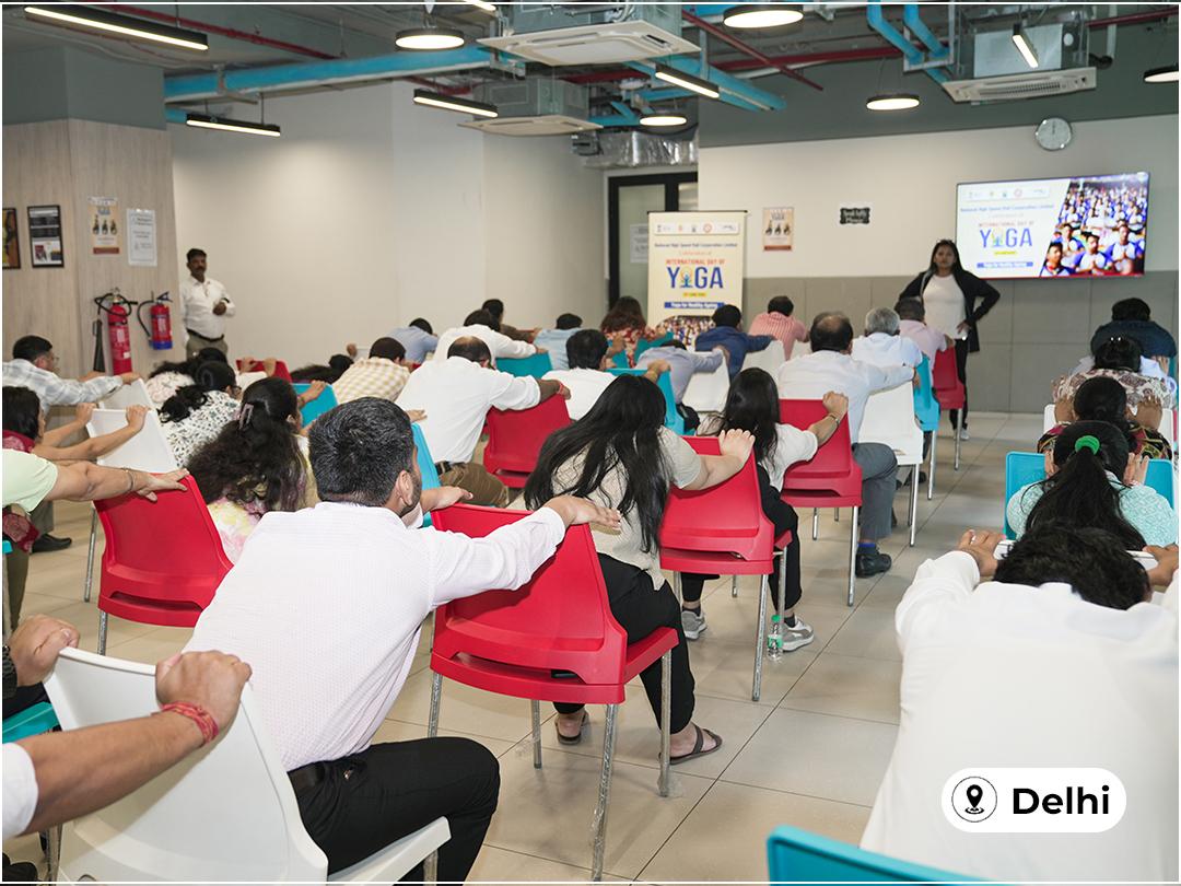 Celebration of International Day of Yoga 2026 at various site offices of Mumbai-Ahmedabad Bullet Train Project